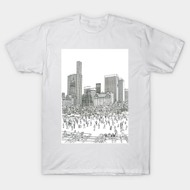 Central Park in NY T-Shirt by valery in the gallery